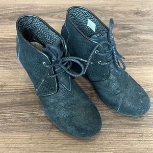 Toms Boots Black 7